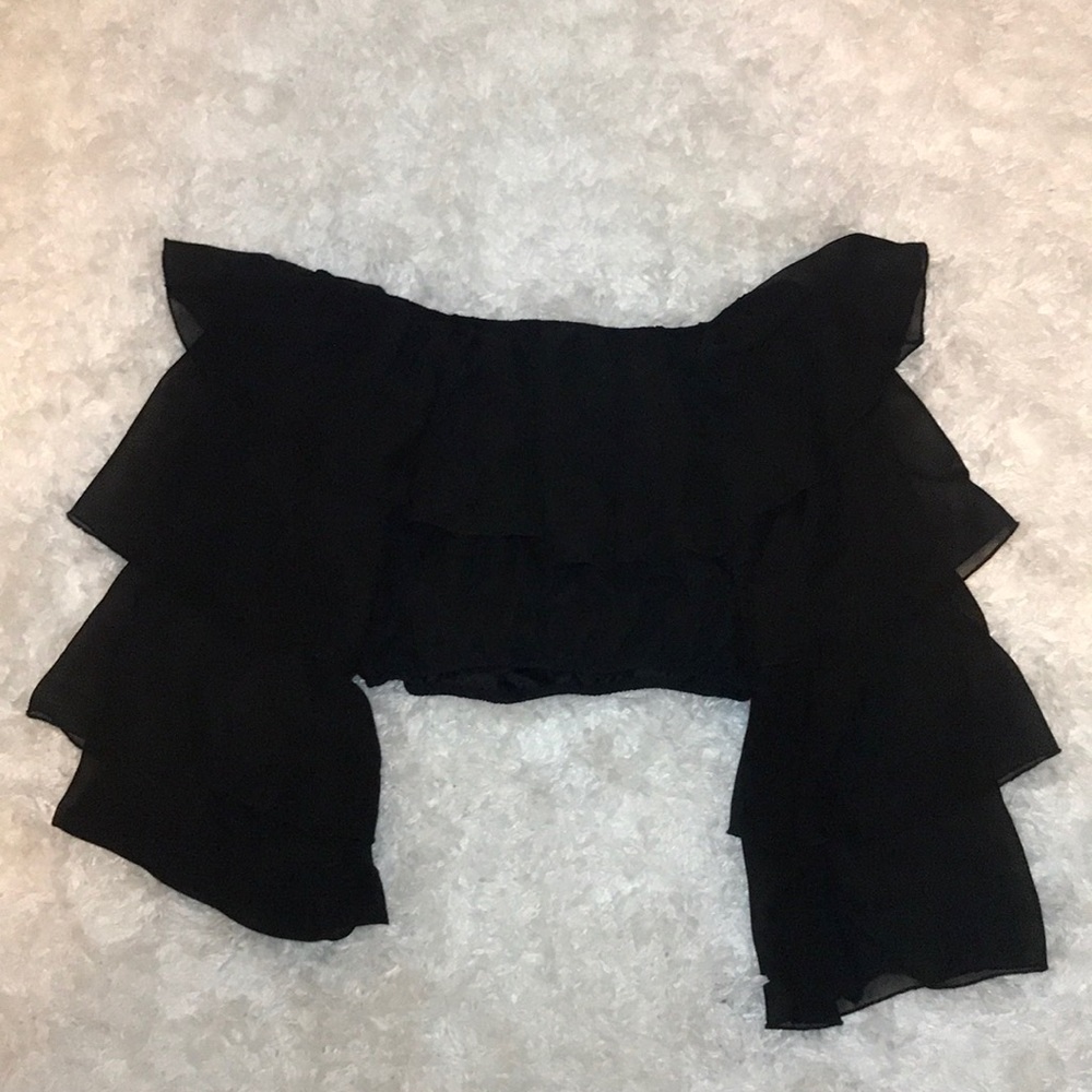 ✨Super cute Windsor ruffled crop top - Picture 3 of 5